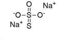 struttura sodio tiosolfato